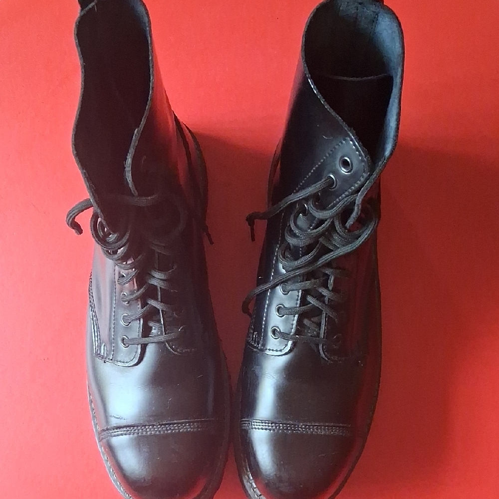 GRINDERS UK Brand 10 Hole Steel Toe Boots - Picture 8 of 8